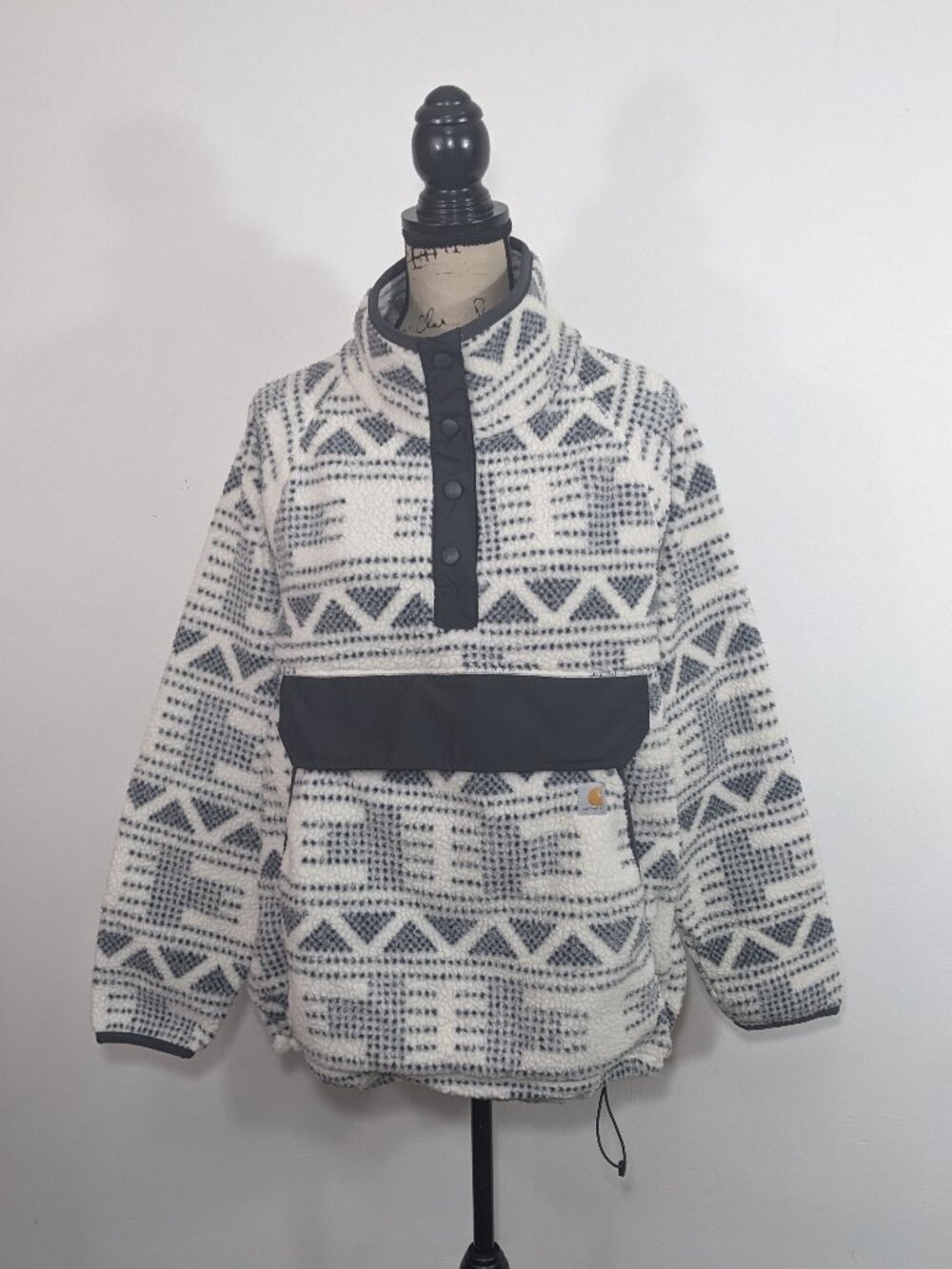 Carhartt Women's Relaxed Fit Fleece Pullover Snap Sherpa Aztec Size 1X (16W-18W)